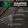Picture of TECEUM Paracord Type III 550 Mixed Camo - 50 ft - 4mm - Tactical Rope MIL-SPEC - Outdoor para Cord - Camping Hiking Fishing Gear - EDC Parachute Cord - Strong Survival Rope 766