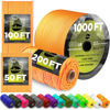 Picture of TECEUM Paracord Type III 550 Orange - 100 ft - 4mm - Tactical Rope MIL-SPEC - Outdoor para Cord -Camping Hiking Fishing Gear and Equipment - EDC Parachute Cord - Strong Survival Rope 045 n