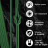 Picture of TECEUM Paracord Type III 550 Green - 100 ft - 4mm - Tactical Rope MIL-SPEC - Outdoor para Cord - Camping Hiking Fishing Gear - EDC Parachute Cord -Strong Survival Rope 025
