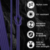 Picture of TECEUM Paracord Type III 550 Royal Blue - 100 ft - 4mm - Tactical Rope MIL-SPEC - Outdoor para Cord - Camping Hiking Fishing Gear - EDC Parachute Cord -Strong Survival Rope 376