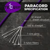 Picture of TECEUM Paracord Type III 550 Purple - 50 ft - 4mm - Tactical Rope MIL-SPEC - Outdoor para Cord - Camping Hiking Fishing Gear - EDC Parachute Cord - Strong Survival Rope 026 nw