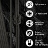 Picture of TECEUM Paracord Type III 550 Gun Grey - 100 ft - 4mm - Tactical Rope MIL-SPEC - Outdoor para Cord - Camping Hiking Fishing Gear - EDC Parachute Cord -Strong Survival Rope 073