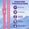 Picture of TECEUM Paracord Type III 550 Pink - 50 ft - 4mm - Tactical Rope MIL-SPEC - Outdoor Para Cord -Camping Hiking Fishing Gear and Equipment - EDC Parachute Cord - Strong Survival Rope 09gd