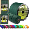 Picture of TECEUM Paracord Type III 550 Dark Emerald Green - 100 ft - 4mm - Tactical Rope MIL-SPEC - Outdoor para Cord - Camping Hiking Fishing Gear - EDC Parachute Cord -Strong Survival Rope 022
