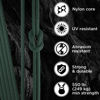 Picture of TECEUM Paracord Type III 550 Dark Emerald Green - 100 ft - 4mm - Tactical Rope MIL-SPEC - Outdoor para Cord - Camping Hiking Fishing Gear - EDC Parachute Cord -Strong Survival Rope 022