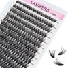 Picture of Lash Clusters DIY Eyelash Extensions 40D 0.05 Eyelash Clusters Mixed Tray Cluster Eyelash Extensions D Curl Cluster Lashes Natural Individual Lashes (40D-0.05D-9-16mm)
