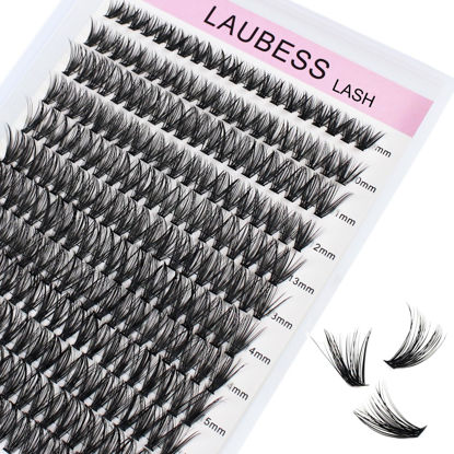 Picture of Lash Clusters DIY Eyelash Extensions 40D 0.05 Eyelash Clusters Mixed Tray Cluster Eyelash Extensions D Curl Cluster Lashes Natural Individual Lashes (40D-0.05D-9-16mm)