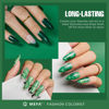 Picture of MEFA Green Gel Nail Polish, 6 Colors Green Glitter Nail Polish Gel Dark Avocado Sage Green Evergreen Sparkle Gel Polish Set Soak Off Nail Art DIY Salon Manicure Nail Art Holiday Gifts for Women