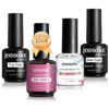 Picture of JODSONE 4 Bottles of 15 Capacities of Nail Dehydrator Nail Primer Base Top Coat Long Lasting and Easy to Apply Large Bottle