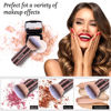 Picture of Makeup Brush Kabuki Face Brushes Retractable Travel Blush Brush Portable Flawless for Foundation, Powder Blush, Bronzer, Buffing, Liquid, Cream, Cruelty Free with Cover(Round-Head)