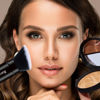 Picture of Makeup Brush Kabuki Face Brushes Retractable Travel Blush Kabuki Brush Portable Flawless for Foundation, Powder Blush, Bronzer, Buffing, Liquid, Cream, Cruelty Free with Cover(1PCS)