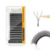 Picture of NAGARAKU WW Eyelash Extensions Supplies Double W lash Premade Fans 6D Russian Volume Faux Mink Matte Black 12 rows Cluster Pre Fanned Wispies Crisscross Clover False Lashes(0.07mm D curl 8-15mm Mix)