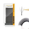 Picture of NAGARAKU Eyelash Extensions Cluster 3D W Shape Triple-core Volume Lashes Hand Woven Long Stem 0.07mm D Curl 11mm Matte Black Premade Fans Triple Tips False Eye Lash Extension