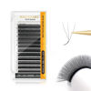 Picture of NAGARAKU 3D W Shape Eyelash Extension Supplies Natural Soft Volume 0.07mm LU curl 8-12mm Mix Premade Fans Faux Mink Matte Black Cluster Easy Fanning False Lashes