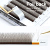 Picture of NAGARAKU W Eyelash Extension 3D Volume Premade 0.07mm C curl 8-15mm mix Faux Mink Dark Brown Cluster Easy Fanning yy Eye Lashes