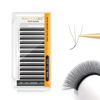 Picture of NAGARAKU 3D W Shape Eyelash Extension Supplies Natural Soft Volume 0.07mm LU curl 8mm Premade Fans Faux Mink Matte Black Cluster Easy Fanning False Lashes