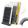Picture of NAGARAKU W Shape Eyelash Extension 3D Volume Cluster Premade Fans Eye Lashes Faux Mink Matte Black Easy Fanning False Eyelashes (0.05mm C curl 11mm)