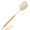 Picture of Backski Body Scrubber Anti Slip for Shower,Shower Brush Long Handle with Stiff and Soft Bristles,Body Wash Exfoliating Back Scrubber for Bath or Dry Brushing Body Brush(Orange)