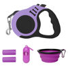 Picture of LIEVUIKEN Retractable Dog Leash Automatic Telescopic Tractor Dog Tape, Pet Tape 10/16 FT Durable and Convenient, with Folding Bowl, Dispenser, Rubbish Bags, Suitable for Small and Medium Dogs