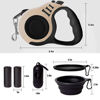 Picture of LIEVUIKEN Retractable Dog Leash Automatic Telescopic Tractor Dog Tape, Pet Tape 10/16 FT Durable and Convenient, with Folding Bowl, Dispenser, Rubbish Bags, Suitable for Small and Medium Dogs