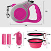 Picture of LIEVUIKEN Retractable Dog Leash Automatic Telescopic Tractor Dog Tape, Pet Tape 10/16 FT Durable and Convenient, with Folding Bowl, Dispenser, Rubbish Bags, Suitable for Small and Medium Dogs