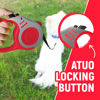 Picture of LIEVUIKEN Retractable Dog Leash Automatic Telescopic Tractor Dog Tape, Pet Tape 10/16 FT Durable and Convenient, with Folding Bowl, Dispenser, Rubbish Bags, Suitable for Small and Medium Dogs