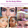 Picture of Go Ho White Pink and Silver Body Glitter Set,3 PCS Mermaid Face Glitter Gel,Holographic Long Lasting Chunky Sequins Glitter Makeup for Singer Concerts,Halloween Festival Rave Accessories