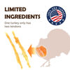Picture of iPaw Turkey Tendon for Dogs, Ingredient Sourced from USA, Hypoallergenic, All Natural Human Grade Puppy Chew, Dog Treats for Signature Series, Rawhide Alternative, 1 Unit/Pack Strip (Large)