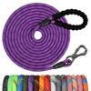 Picture of NTR 6FT Heavy Duty Dog Leash, Purple Rope Dog Leash with Swivel Lockable Hook and Comfortable Padded Handle, Cat Puppy Leash Lead for Small Medium Large Dogs Training, Playing, Camping,or Backyard