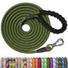 Picture of NTR 8FT Heavy Duty Dog Leash, Olive Rope Dog Leash with Swivel Lockable Hook and Comfortable Padded Handle, Cat Puppy Leash Lead for Small Medium Large Dogs Training, Playing, Camping,or Backyard