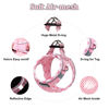 Picture of Mercano Soft Mesh Dog Harness and Leash Set, No-Chock Step-in Reflective Breathable Lightweight Easy Walk Escape Proof Vest Harnesses with Safety Buckle for Small Medium Dogs, Cats (Pink, XS)