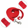 Picture of Nylon Training Dog Leash for Small Medium Large Dogs, 15ft 20ft 30ft 50ft Long Leash Dog/Puppy Lead for Obedience Recall Training, Camping (1" x 20ft, Red)