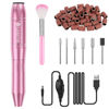 Picture of COSITTE Electric Nail Drill,USB Electric Nail Drill Machine for Acrylic Nail Kit,Portable Electric Nail File Polishing Tool Manicure Pedicure Kit Efile Nail Supplies for Home Salon,Pink