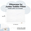Picture of KeaBabies Toddler Pillowcase for 14X20 Pillow - Organic Jumbo Toddler Pillow Case for Boy, Kids - 100% Natural Cotton Pillowcase for Miniature Sleepy Pillows - Pillow Sold Separately (Soft White)