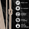 Picture of TECEUM Paracord Type III 550 Beige - 100 ft - 4mm - Tactical Rope MIL-SPEC - Outdoor para Cord - Camping Hiking Fishing Gear - EDC Parachute Cord - Strong Survival Rope 366