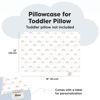 Picture of KeaBabies Toddler Pillowcase for 13X18 Pillow - Organic Toddler Pillow Case for Boy, Kids - 100% Natural Cotton Pillowcase for Miniature Sleepy Pillows - Pillow Sold Separately (Jolly Rainbow)