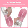 Picture of Kalimdor Dog Water Bottle, Leak Proof Portable Puppy bowl Water Dispenser with Drinking Feeder for Pets Outdoor Walking, Hiking, Travel, Food Grade Plastic (19oz Pink)