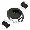 Picture of Nylon Training Dog Leash for Small Medium Large Dogs, 15ft 20ft 30ft 50ft Long Leash Dog/Puppy Lead for Obedience Recall Training, Camping (1" x 30ft, Black)