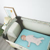 Picture of Biloban Pack and Play Sheets Fitted, 2 Pack Pack and Play Sheet Fits for Graco Pack n Play Mattress, Neutral Playard Sheets for Baby Boys and Girl, Grey & Aqua, 38”X 26”