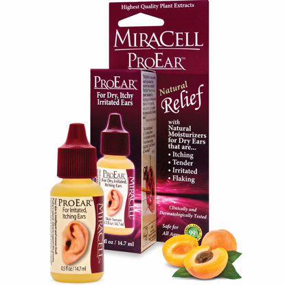 Picture of Miracell ProEar, Ear Drops for Itchy Ears, Clogged Ears, Irritated Ears, Dry Ears. All Natural Ear Oil for, Babies, Kids, Adults, and Dogs 0.5oz