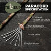 Picture of TECEUM Paracord Type III 550 Camo - 100 ft - 4mm - Tactical Rope MIL-SPEC - Outdoor para Cord - Camping Hiking Fishing Gear - EDC Parachute Cord -Strong Survival Rope 788