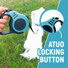 Picture of LIEVUIKEN Retractable Dog Leash Automatic Telescopic Tractor Dog Tape, Pet Tape 10/16 FT Durable and Convenient, with Folding Bowl, Dispenser, Rubbish Bags, Suitable for Small and Medium Dogs