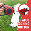 Picture of LIEVUIKEN Retractable Dog Leash Automatic Telescopic Tractor Dog Tape, Pet Tape 10/16 FT Durable and Convenient, with Folding Bowl, Dispenser, Rubbish Bags, Suitable for Small and Medium Dogs