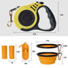 Picture of LIEVUIKEN Retractable Dog Leash Automatic Telescopic Tractor Dog Tape, Pet Tape 10/16 FT Durable and Convenient, with Folding Bowl, Dispenser, Rubbish Bags, Suitable for Small and Medium Dogs