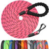 Picture of NTR 8FT Heavy Duty Dog Leash, Red Rope Dog Leash with Swivel Lockable Hook and Comfortable Padded Handle, Cat Puppy Leash Lead for Small Medium Large Dogs Training, Playing, Camping,or Backyard