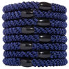 Picture of L. Erickson Grab & Go Pony - Navy Blue - 8 Pack Ponytail Holder Hair Ties