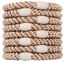 Picture of L. Erickson Grab & Go Pony Hair Ties - Camel Beige - 8 Pack Grab and Go Ponytail Holders - Hair Ties No Damage - Cream Blonde Color Hair Bands Hair Accessories for Women