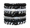 Picture of L. Erickson Hair Ties, Night Owl - 8 Pack Grab and Go Ponytail Holders - No Damage Hair Bands - Hair Accessories for Women