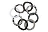 Picture of L. Erickson Hair Ties, Night Owl - 8 Pack Grab and Go Ponytail Holders - No Damage Hair Bands - Hair Accessories for Women