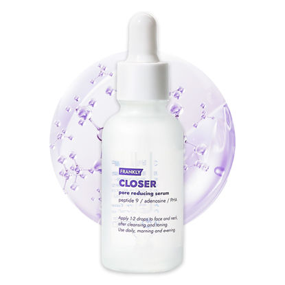 Picture of Frankly Closer Serum - Pore Minimizing, Anti-Aging, Elasticity, Hydration, Plump & Dewy Skin |9 Peptides, Vegan Collagen, PHA |Non-comedogenic & Derm Tested Korean Skincare |All skin types |1.01 fl.oz